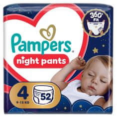 Pampers Night Pants pelene gaćice, veličina 4, 9–15 kg, 52/1