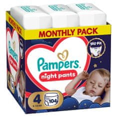 Pampers Night Pants pelene gaćice, veličina 4, 9–15 kg, 104/1