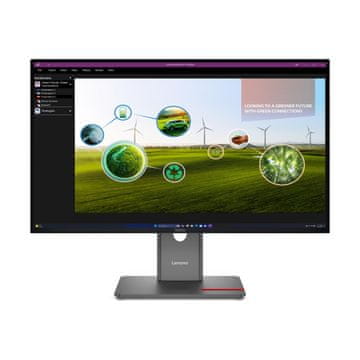 Lenovo ThinkVision P27Q-40 monitor, QHD, IPS, USB-A, USB-C (64A7GAT6EU)