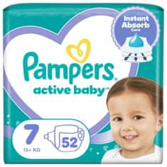 Pampers Active Baby pelene, veličina 7, 15+ kg, 52/1
