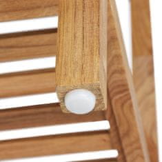 Northix Kupaonska polica od oraha s 5 polica