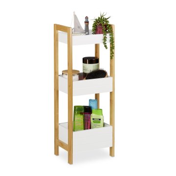 Northix Polica za kupaonicu s 3 košare