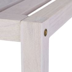 Northix Kupaonska polica od oraha bijela