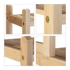 Northix Kupaonska polica od bambusa s malim i velikim pretincima