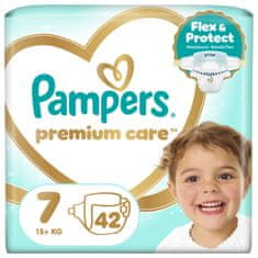 Pampers Premium Care pelene, veličina 7, 15+ kg, 42/1