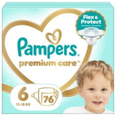 Pampers Premium Care pelene, veličina 6, 13–18 kg, 76/1