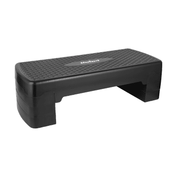 slomart Rebel Active step za aerobik, 3 razine, 68cm, crni