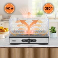 Sušač voća i povrća Teesa 400W s 5 sita i funkcijom konvekcije