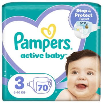 Pampers Active baby pelene, veličina 3, 6-10 kg, 70/1
