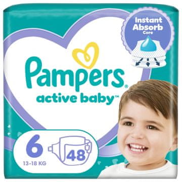 Pampers Active baby pelene, veličina 6, 13-18 kg, 48/1