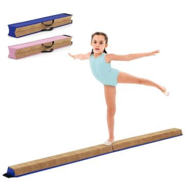 Northix Sklopiva dječja greda za ravnotežu 240 cm plava EVA pjena