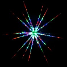 Zolta Svjetleća LED zvijezda 3D dekoracija za vrt, viseća velika, Božić boja