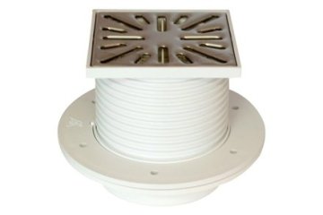 Enpro Odvod u podu Floor drain lower D 50 mm, collar, stainless steel grid SUN, white