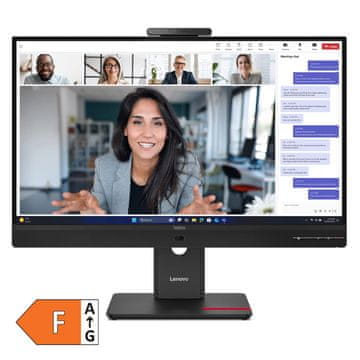 Lenovo ThinkVision T27QD-4v 27" (68,58cm) QHD IPS DP/HDMI/USB-C/LAN zvučnici kamera monitor 64B8UAT1EU