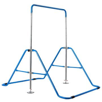 Northix Podesiva dječja gimnastička šipka 90–130 cm sklopiva plava metalna