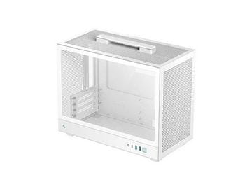 DEEPCOOL Kućište za računalo DeepCool CH160 PLUS WH, ITX, Micro-ATX, kaljeno staklo, bijelo
