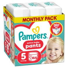Pampers Active Baby Pants gaćice pelene, veličina 5, 11–17 kg, 164/1