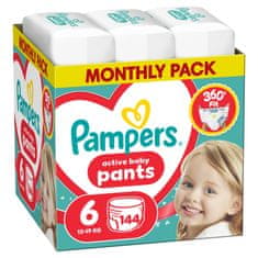Pampers Active Baby Pants gaćice pelene, veličina 6, 13–19 kg, 144/1
