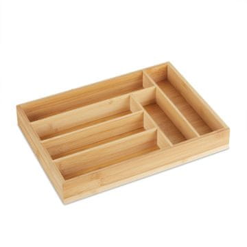 Northix Organizator za pribor od bambusa 25,5 x 35,5 cm