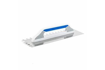 Kubala Lopatica Stainless steel trowel, half-round tooth, 480 x 130 mm, plastic/rubber