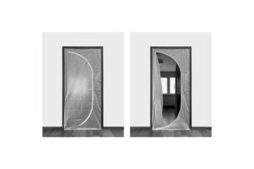 Ostatní Folija za prekrivanje vrata 125557 Door cover film with zipper, 1.1 x 2.2 m