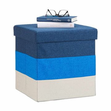 Northix Tapecirani stolac sa šarenim prugama sklopivi s prostorom za sjedenje