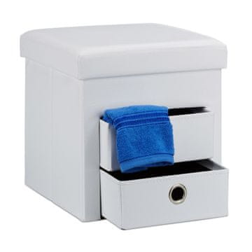 Northix Stolica od umjetne kože s 2 pretinca i sklopivim dizajnom