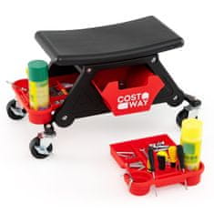 Northix Mehanička stolica na kotačiće za radionicu, nosivost 135 kg