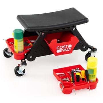 Northix Mehanička stolica na kotačiće za radionicu, nosivost 135 kg