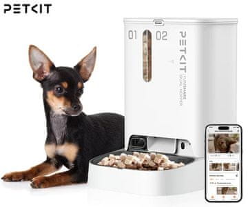 PetKit Yumshare Dual Hopper pametni dozator hrane, za pse / mačke, 5L
