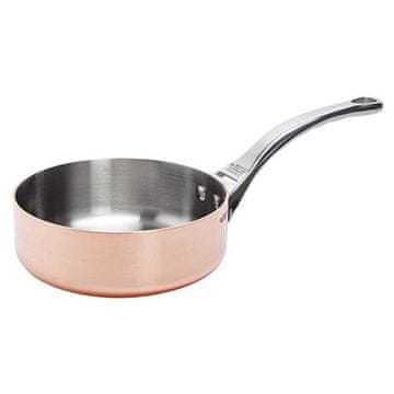 de Buyer Tava 6430.20, INOCUIVRE, za prženje, bakar, ručka od nehrđajućeg čelika zakrivljena u francuskom stilu, promjer 20 cm, visina 6,5 ??cm, volumen 1,8 L