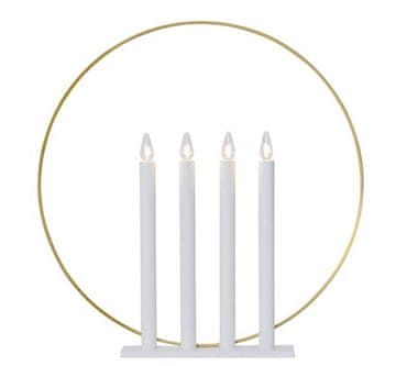 Star trading Božićni ukrasi (644-61) Candlestick circle white gold