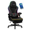 Huzaro ergonomska gamerska stolica Force 4.6 RGB LED rasvjeta crna mrežasta