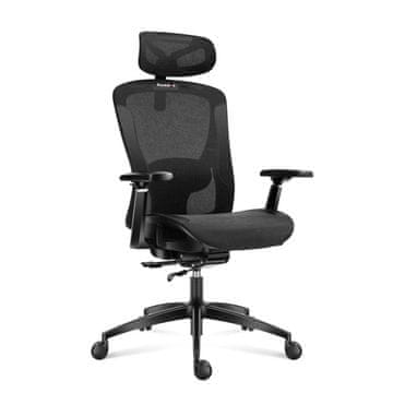 Huzaro Ergonomska gejmerska stolica Combat 7.3 crna mrežasta