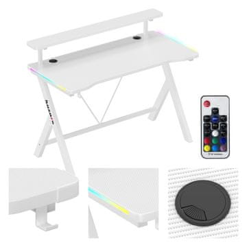Huzaro Igraći stol Hero 1.9 RGB bijeli