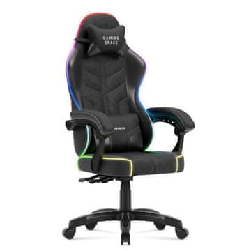 Huzaro Baršunasta igraća stolica Force 2.7 RGB crna