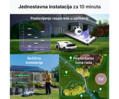 ANTHBOT GENIE 600E pametna robotska kosilica, RTK GPS + AI 3D Vision, IPX6, WIFI, 4G, BT