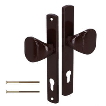 Pochvot ručica za vrata ograde aluminij brončani 90 mm