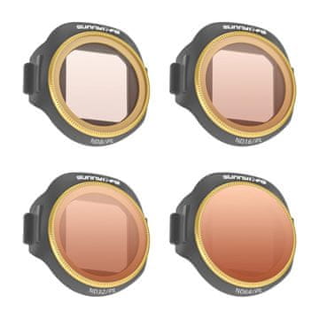 Sunnylife Set od 4 Sunnylife ND8/PL + ND16/PL + ND32/PL + ND64/PL filtera za MINI 5 Pro