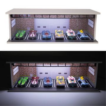 Osvijetljena vitrina za automobile - 6 sjedala