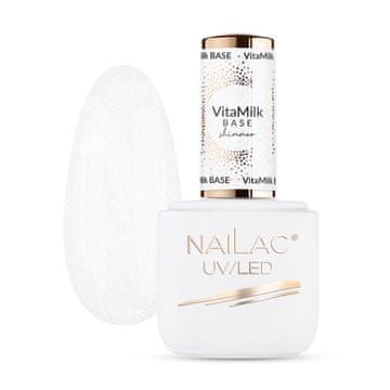 Baza hybrydowa VitaMilk Base Shimmer NaiLac 7 ml