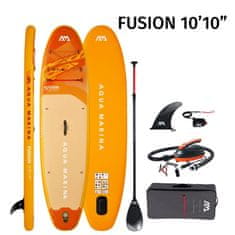Aqua Marina SUP FUSION s električnom pumpom BT-26FUPE, 10’10”, narančaste boje + ruksak