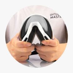 Outdoor master Dječje skijaške naočale Happy Valley White Frame Silver Lens VLT 10%