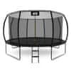 SPORT EXCLUSIVE Trampolin 366 cm Crna + zaštitna mreža + ljestve
