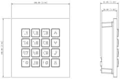 Dahua Modul tipkovnice VTO4202FB-MK za modul VTO4202FB-P-S2 Dahua