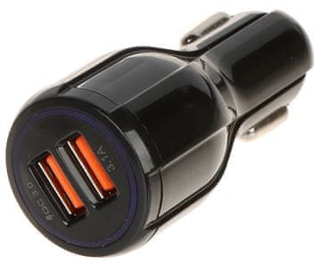 AUTO PUNJAČ 5V/3.1A/2XUSB-QUICK3.0/AUTO