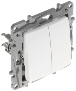 LEGRAND DVOSTRUKI PREKIDAČ ZA STUBIŠTE LE-764502 Niloe 10 A