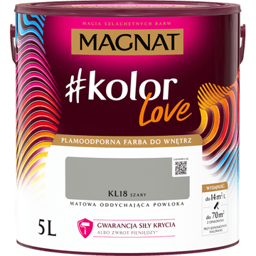 Śnieżka Magnat #kolorLove KL18 siva 5L BS