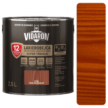 VIDARON INTELIGENTNI ZAŠTITNI LAK ZA SUPER TRAJNI PRIRODNI TIK 2,5 L