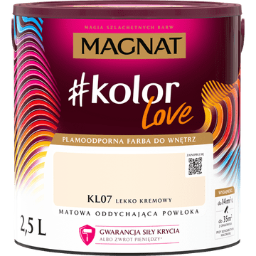 Magnat #kolorLove KL07 svijetla krema 2,5 l